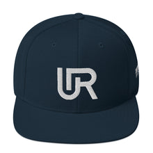 Load image into Gallery viewer, UR + Side Logo Embroidered Snapback
